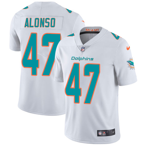 Nike Miami Dolphins #47 Kiko Alonso White Youth Stitched NFL Vapor Untouchable Limited Jersey